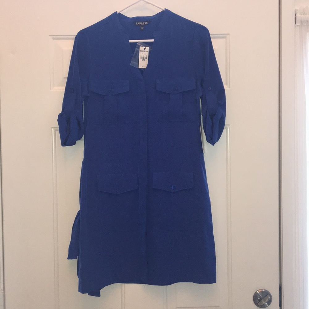 Express Cobalt Blue Dress Size XS